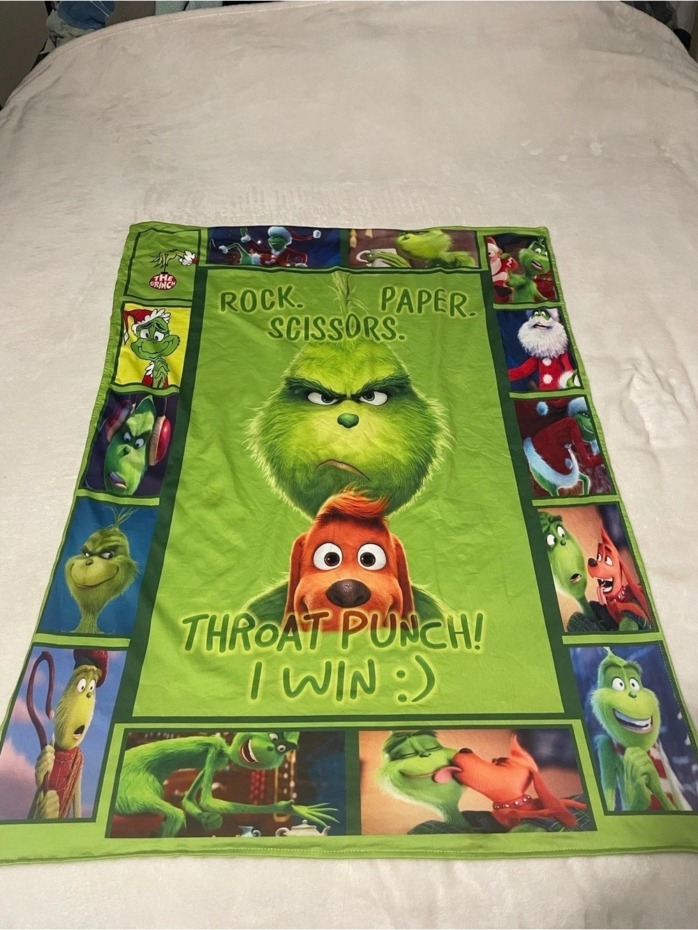 Grinch Kitchen baby blanket Green & Multicolor